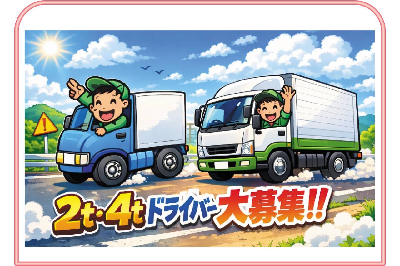西宮カーゴグループ　2ｔ・4ｔドライバー募集